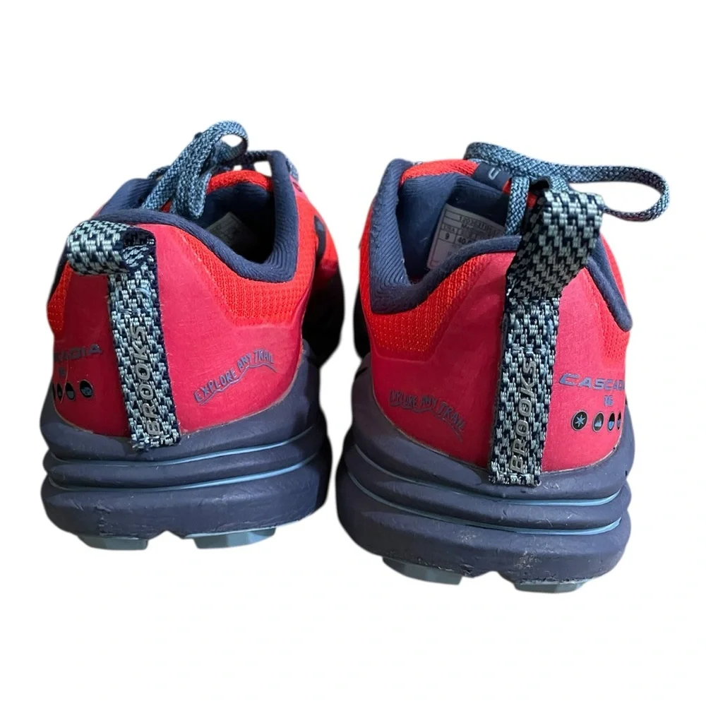 Brooks cascadia 16 trail running shoes bright red women’s size 9 - Picture 5 of 6